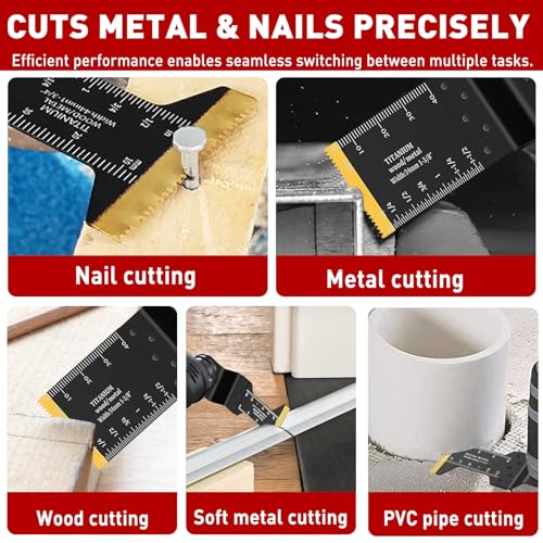 Image of Oscillating Saw Multitool Blades for Wood Fits Dewalt, Ryobi,10Pcs
