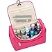 Produktbild Kulturtasche Travel Kit Kulturbeutel Kosmetikkoffer Kosmetik Make-up Tasche Organizer Kosmetiktäschchen für Reise und Heimgebrauch (Pink)