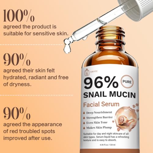 ABOTE Snail Mucin Face Serum 120ml with 96% Snail Secretion Filtrate — view 5