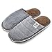 Pantofole Uomo, Ciabatte Uomo Invernale da Casa Pantofole Uomo Invernali Antiscivolo con Suole Morbide Comode Ciabatte Uomo d’Inverno D21843 _Grigio_45
