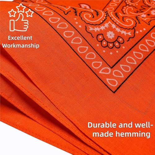 Image of 12 Pack Paisley Bandanas, Vintage Mix, 22*22in /55*55cm