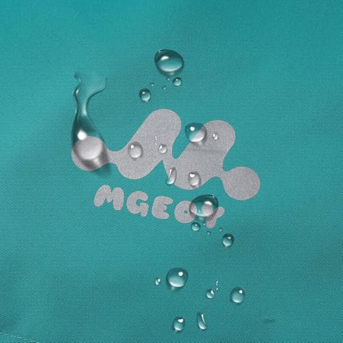 Image of MGEOY Girls Rain Jacket Lightweight Waterproof Hooded Cotton Lined Raincoat Windbreaker for Kids Size 4-12 Years