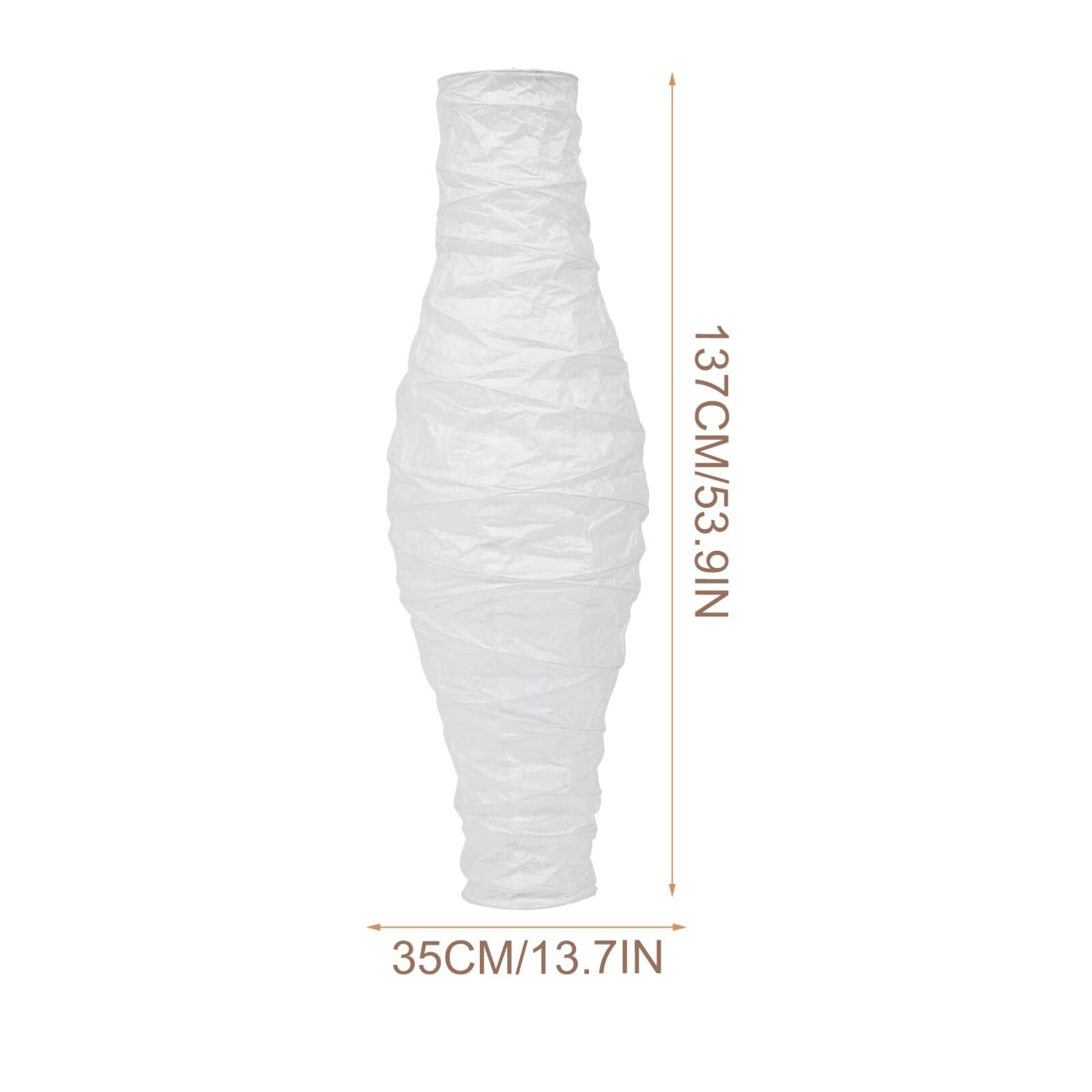 Housoutil Paralume Lampada da Nordico in Carta Bianco Struttura in Ferro, Semplice e Facile da Installare, per Camera