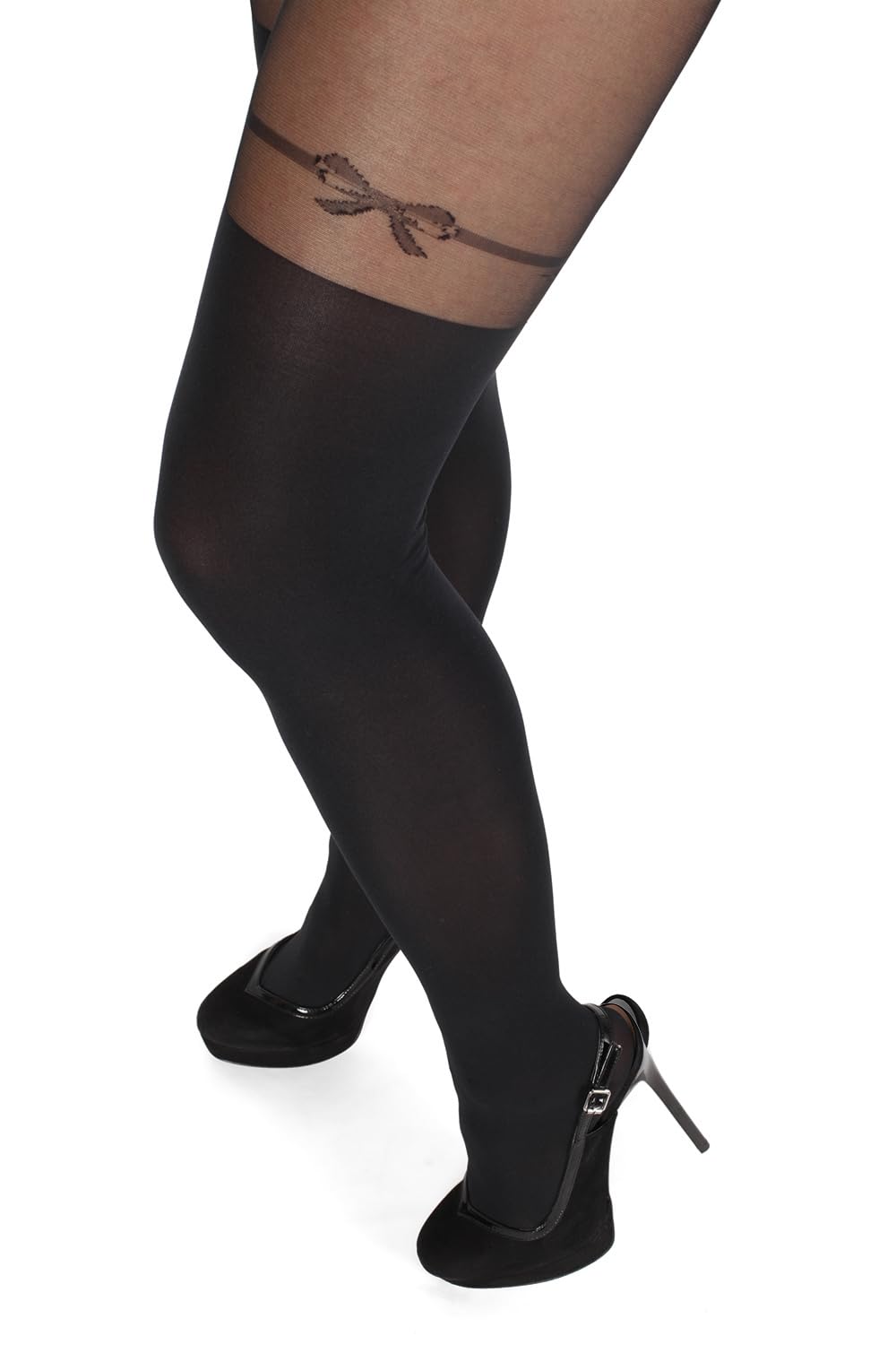 BANANALU 20 Collant Sexy Ouvert sopra il ginocchio con cavallo aperto Cutout