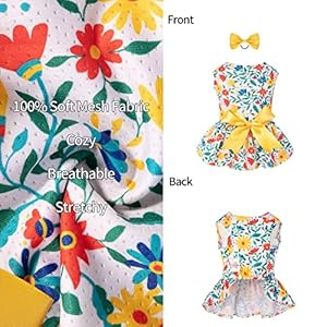 Cutebone Dog Mesh Dress Puppy Sundress Pet Outfit Summer Fashion for Small Dogs Girl Cat Clothes Bf20l  Cucciolini Doodles Cutebone dog mesh dress puppy sundress pet outfit summer fashion for small dogs girl cat clothes bf20l   cucciolini doodles