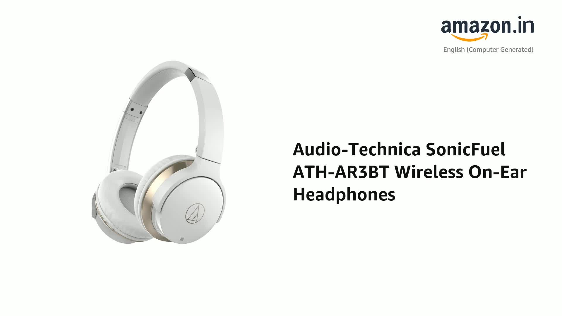 Audio-Technica SonicFuel ATH-AR3BT Wireless On-Ear Headphones with