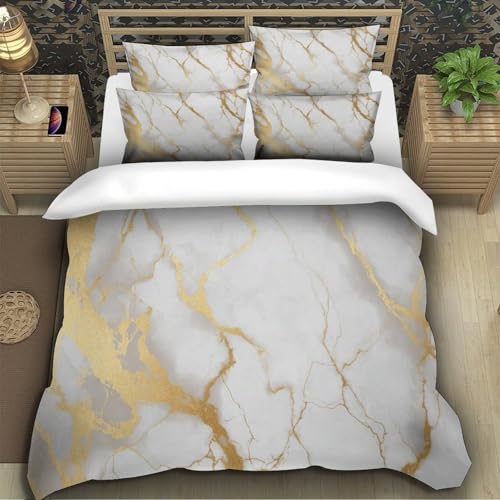 Housse de couette microfibre confortable et respirante parure lit 3 pièces