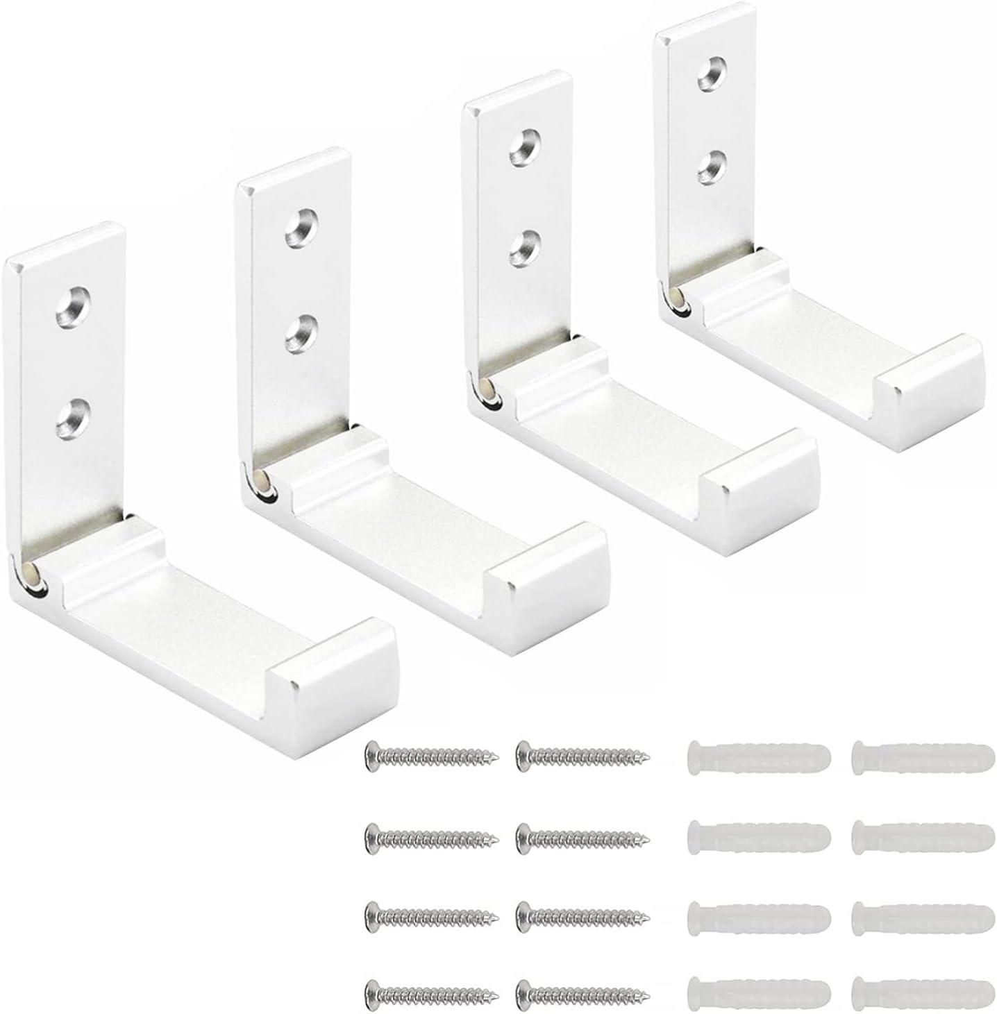 Klappbare Kleiderhaken 3er Set - Platzsparende Wandhaken Ohne Bohren