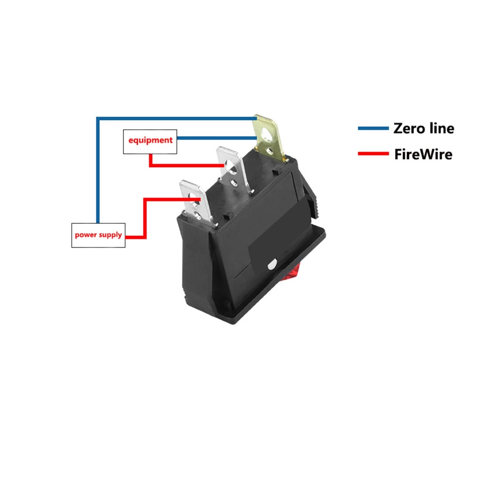 Amazon.com: KNKQZXVDF Rocker Switch KCD3 Ship Type 3pin ON