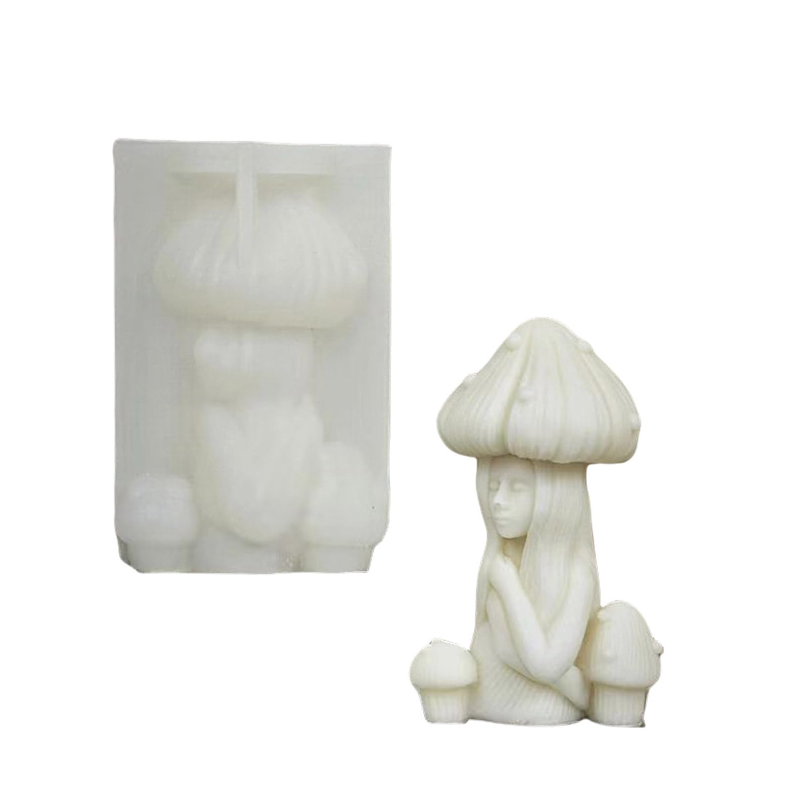 MOIDHSAG Human Body Silicone Moulds Scented Candle Molds Plaster Molds Epoxy Resin Molds Mushroom Body Molds For Candle Making