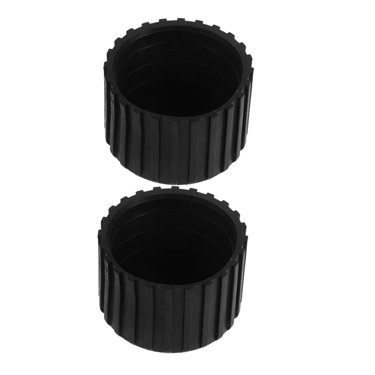 BESTonZON 2pcs Black Rubber Exercise Equipment Foot Pads with Nonslip Design and Floor Protection, Fitness Equipment Foot Pad Replacement for Exercise Machine Legs