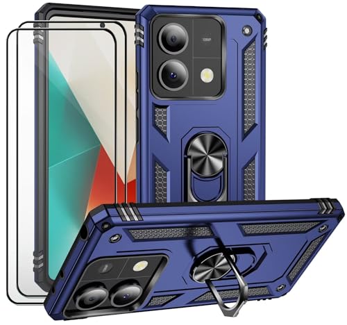 TIANCI Cover Per Xiaomi Redmi 9T - Custodia Antiurdo Con Supporto Integrato E Protezione Scorrevole Per Fotocamera