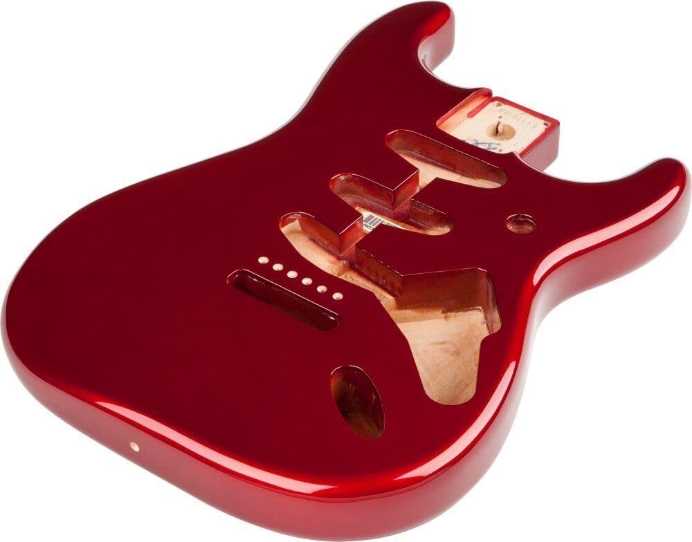 MINHTOANBV Mexico SSS Vintage Bridge Mount Alder Body, Candy Apple RED