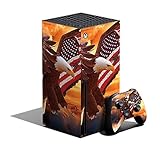 MightySkins Skin Compatible with Xbox Series X Bundle - Bald Eagle | Protective, Durable, and Unique Vinyl Decal wrap Cover | Easy to Apply, Remove, and Change Styles | Made in The USA