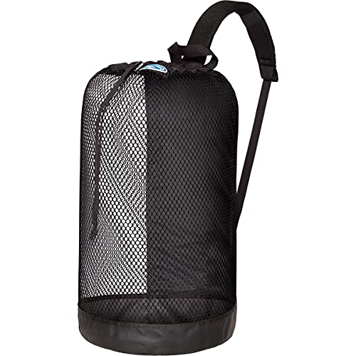 Stahlsac BVI Mesh Backpack: Compact 33L size, great beach bag for dry/wet gear, BLACK