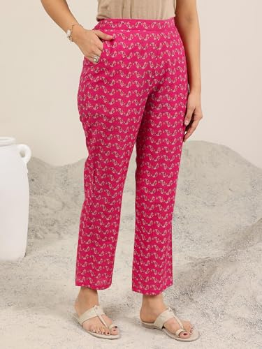 Image of Libas Printed Cotton Straight Kurta with Trouser