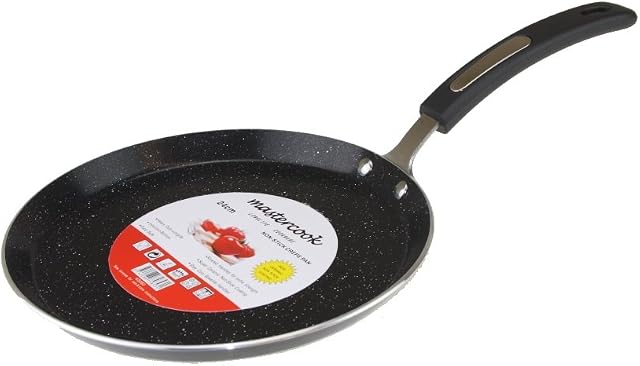MASTERCOOK Aluminium Ceramic Non Stick PAN Induction Heavy Duty Crepe Pancake CHAPATI ROTI PAN DOSA Two Layer Non Stick Coating TAWA TAVA PAN Flat TAVA (24cm)