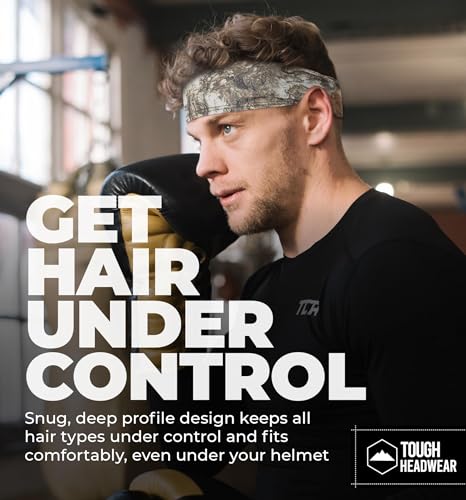 Image of Tough Headwear Tough Outfitters Headband for Men - Mens Headbands - Working Out Sports Performance Head Bands - Athletic Cycling Running Sweat Band, Football Headbands - Sweat Bands Men /Women