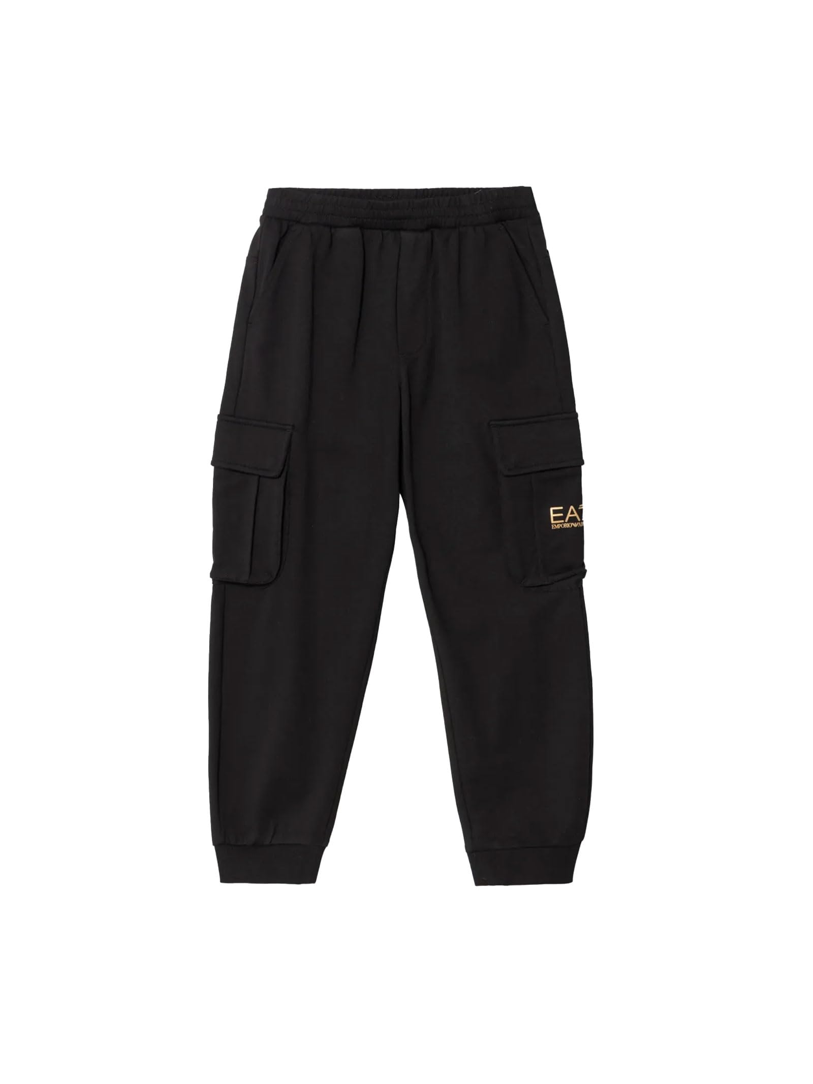 Emporio Armani EA7 Pantaloni Cargo Core Identity Boy in Misto Cotone garzato per Bambini e Ragazzi, 7B000028