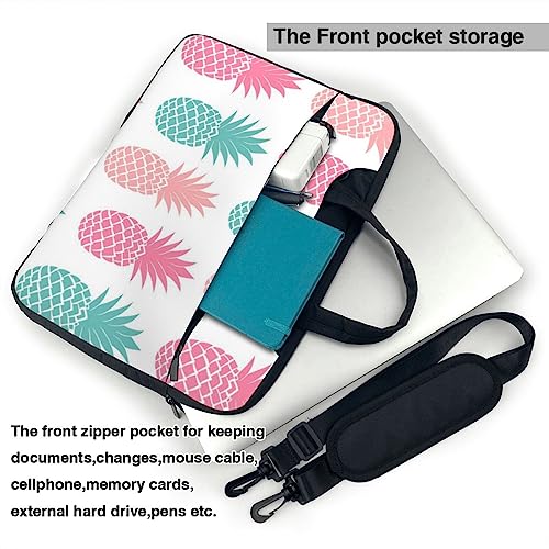 Sac ordinateur portable imprimé ananas avec sangle amovible