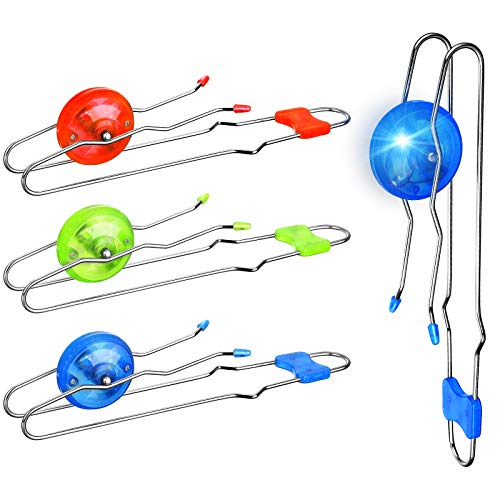 Sumind 3 Pcs Magic Rail Twirler Kids Retro Toys Light up Magnetic Gyro Wheels Toy 7080s Gyroscope Rail Twirler Classics Vintage Nostalgia Yoyo Gravity...