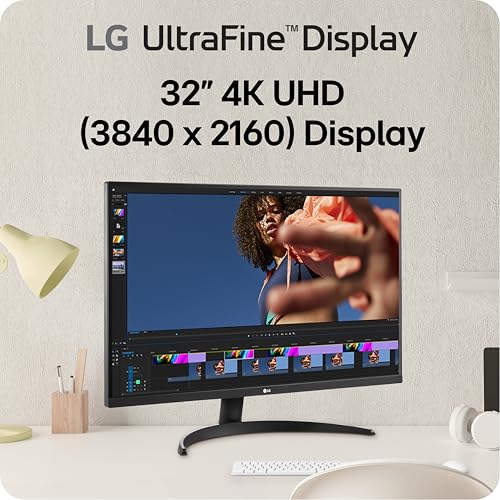LG 32UR500K-B Ultrafine 32-inch 4K UHD (3840x2160) Computer Monitor HDR10 Built-in Speaker x2 OnScreen Control Reader Mode Flicker Safe Borderless Design HDMIx2 DisplayPort Black - Image 3