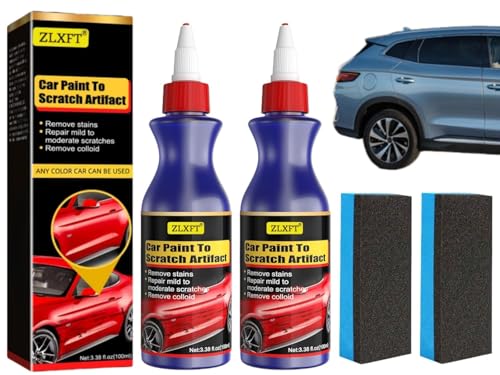 Remotor de Arañazos de Coches para Vehículos,2PCS Quita Arañazos Coche,Reparador Arañazos Coche,Pulimento Coche Arañazos,Reparación de Arañazos de Coche,Crema Reparadora de Arañazos Modelo Coche