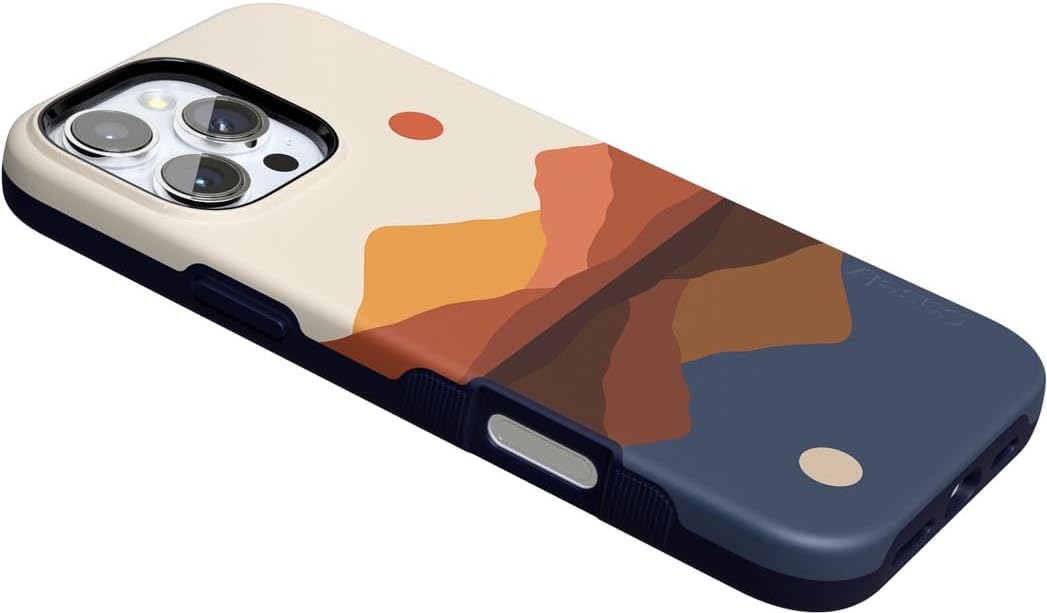 Casely iPhone 16 Pro Max Case | Opposites Attract | Day & Night Mountains | Bold Protective Design | Compatible with MagSafe - Image 6