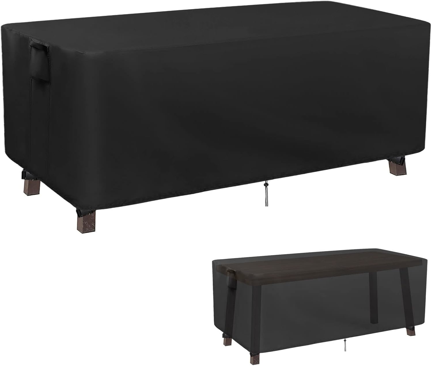 Kingling Outdoor Dining Table Cover, 72 Inch Patio Dining