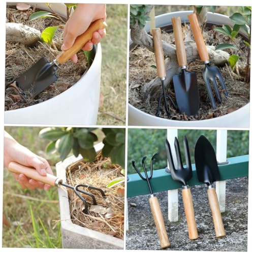 TOYANDONA 3piezas Herramientas de Jardinería Manual Pala de Mano y Rastrillo de Jardín para Jardín Interior y Exterior Kit de Herramientas de Jardinería para Suculentas - imagen 8