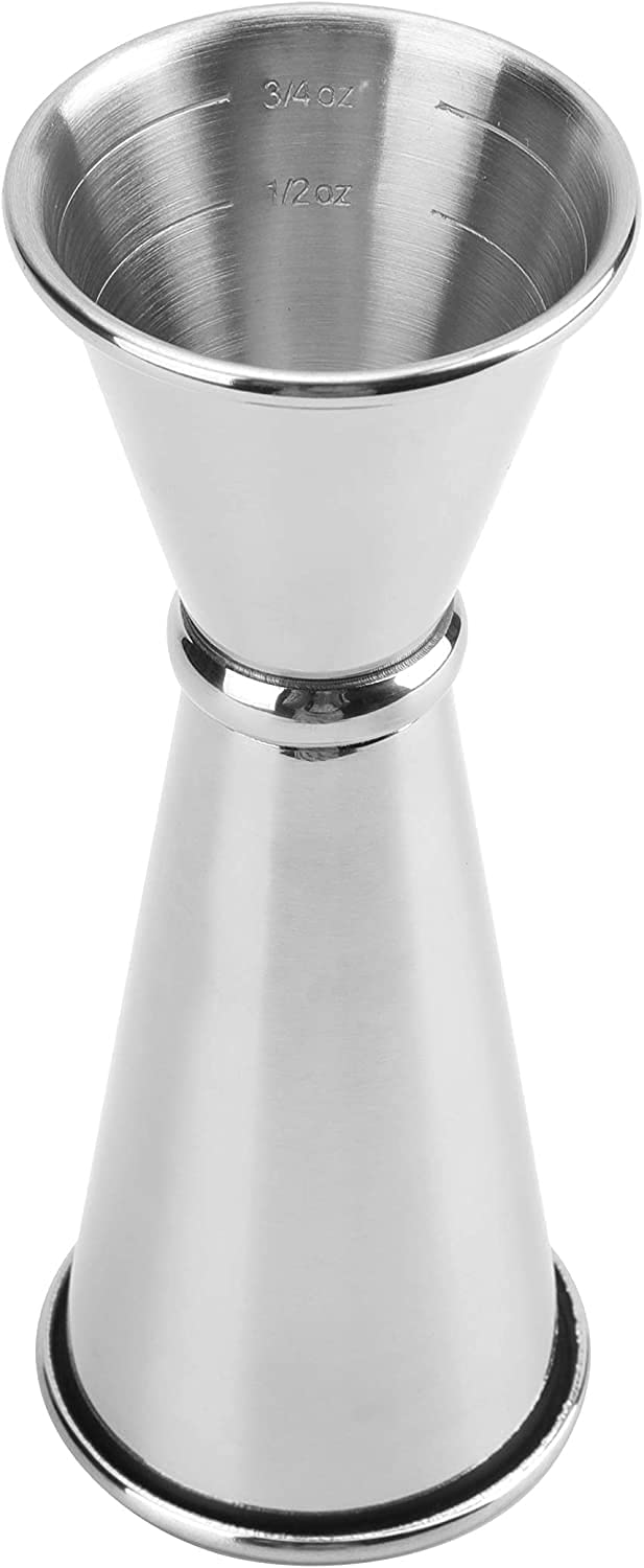 Double Cocktail Jigger Set - 3 Stainless Steel Measuring Tools -5