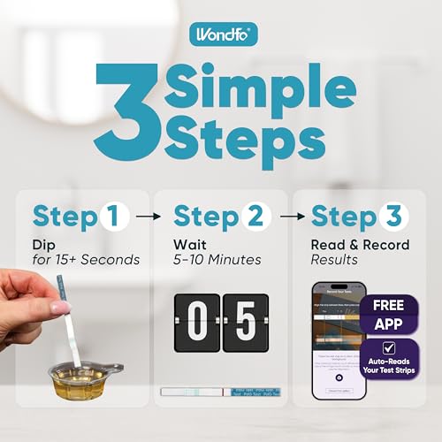 Image of Wondfo PdG Urine Test- 5 Tests to Track Ovulation at Home for Women