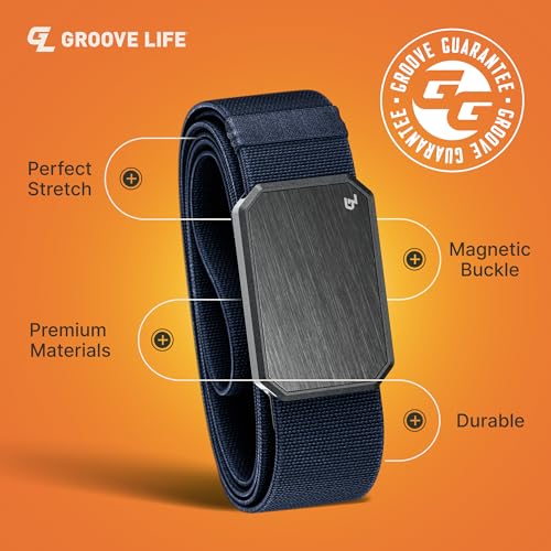 Groove Life Groove Belt OG - Belt for Men - Stretch Nylon, Mangnetic Buckle, Adjustable, Comfortable, Tactical, EDC, Outdoor2