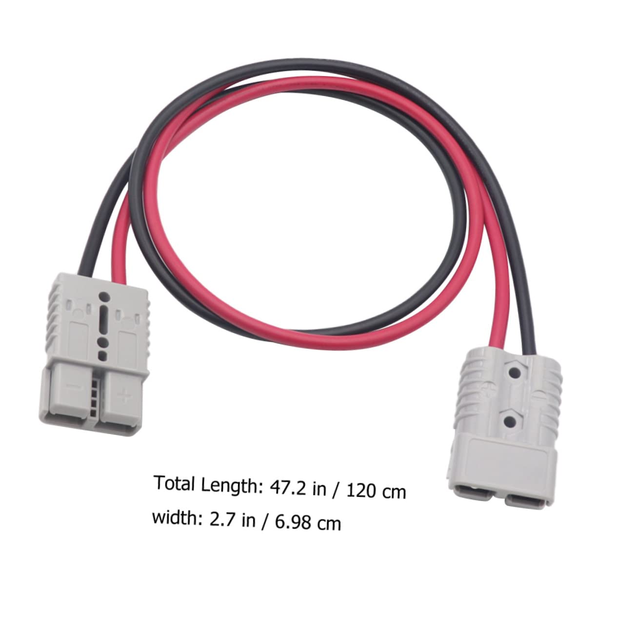 SOLUSTRE Conector Rápido 175a 600v Cable 6awg 1,2m para Automóvil y Autocaravana, Conector Resistente de Batería para Uso Industrial y Energías Renovables