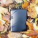 Hip Flask for Liquor for Men and for Women - Stainless Steel Flask - Drinking Flask for Whiskey Alcohol includes flask funnel (Leakproof, Rustproof, 8 ounce, All Black)