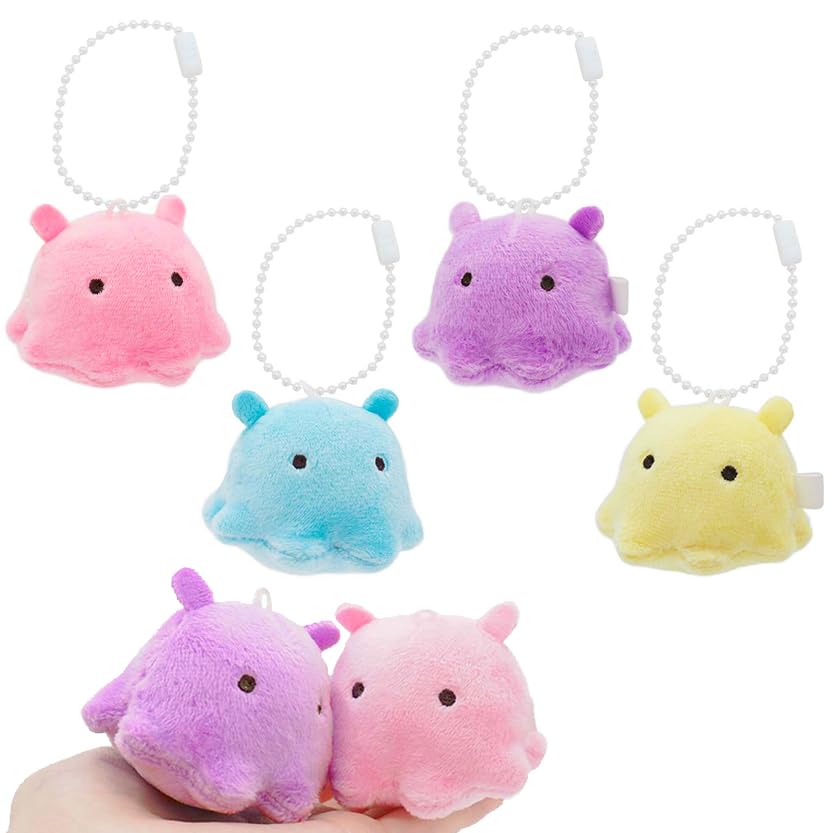 Amazon.co.jp: ぬいぐるみ メンダコ ボールチェーン 付き 各1個 合計