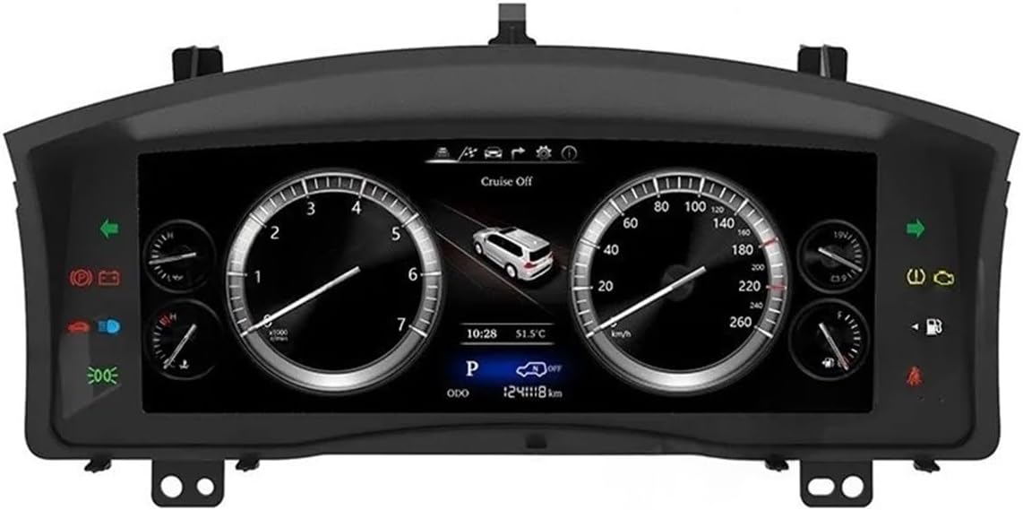 Car Digital Cluster LCD Dashboard Compatible For Lexus LX570 2007-2015 Car LCD Dashboard Player Modified And Upgraded Multifunctional