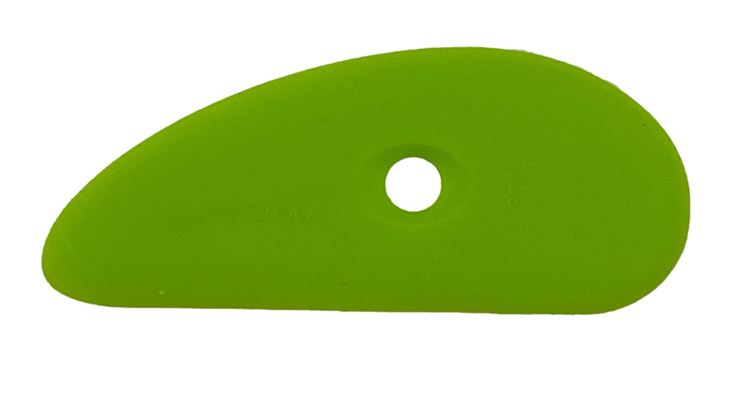 Xiem ToolsUltra-Soft Silicone Clay Rib for Pottery and Ceramics (Large),Green