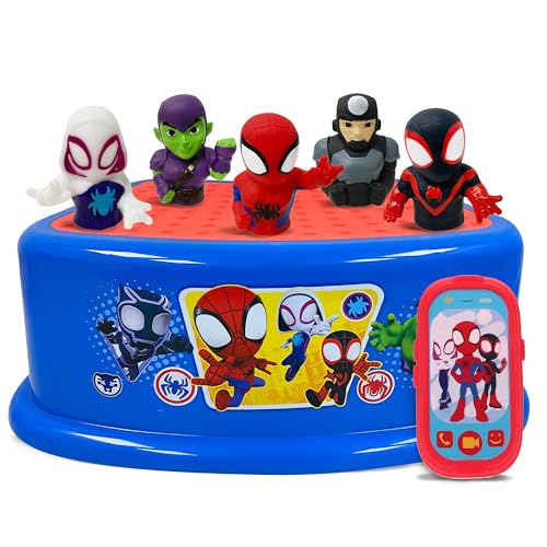 Marchepied Spidey et jouets de bain pour rendre la toilette des petits simple et amusante