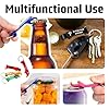 10-100 PCS Personalised Bottle Opener Keyring Bulk Engraved Logo Name Text Date, Custom Beer Caps Cans Soda Multi-Function Openers Keychain for Party Gatherings Wedding Favours Corporate Events (30) #4