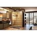 DreamLine Mirage-X 55 - 59 inch W x 71 inch H Frameless Sliding Shower Door in Brushed Nickel; Left Wall Installation