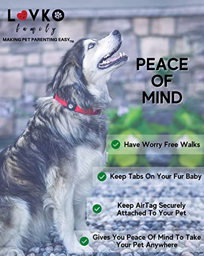 Airtag Dog Collar Holder – Available in Several Colors & Sizes - 2 Pack Silicone Dog Airtag Holder - Premium Dog Collar… - Image 3