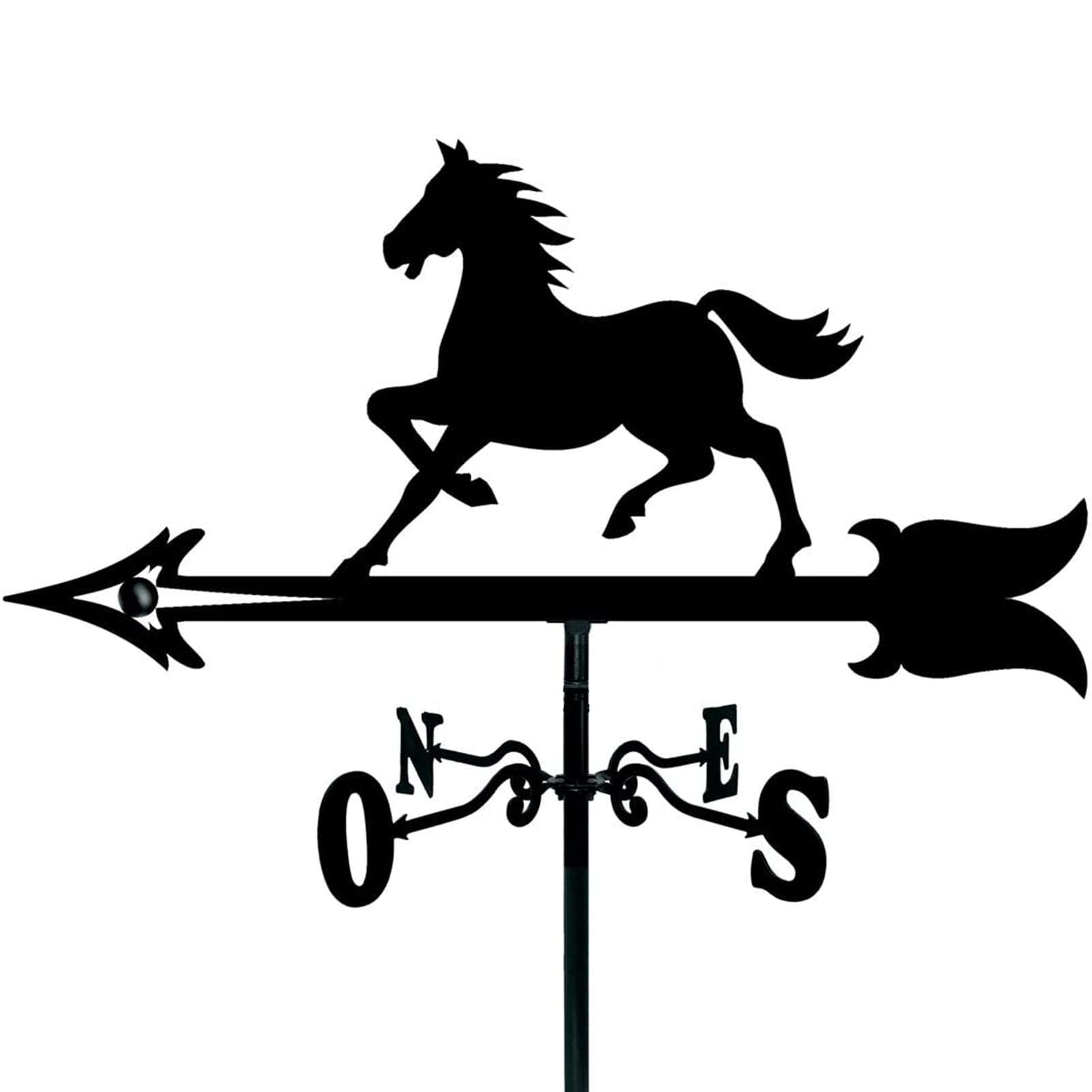 TAXXII Metal Weathervane Garden Wind Vane For Yard - Tree wolf, Rooftop Ornament, Yard, Farm Décor, Direction Indicators with Anti-Rust Coating
