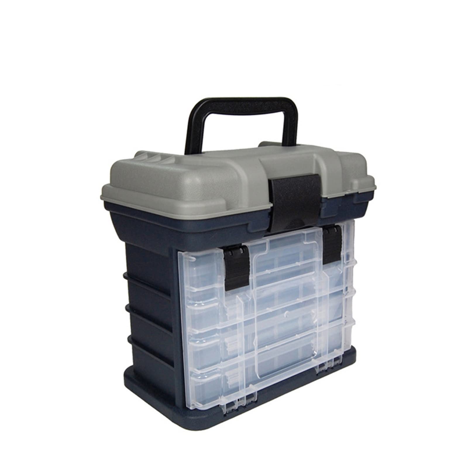 Scatola portaoggetti portatile for attrezzi da pesca, scatola porta accessori for attrezzi da pesca con maniglia, scatola porta esche, adatta for la pesca in barca in mare aperto e la pesca in