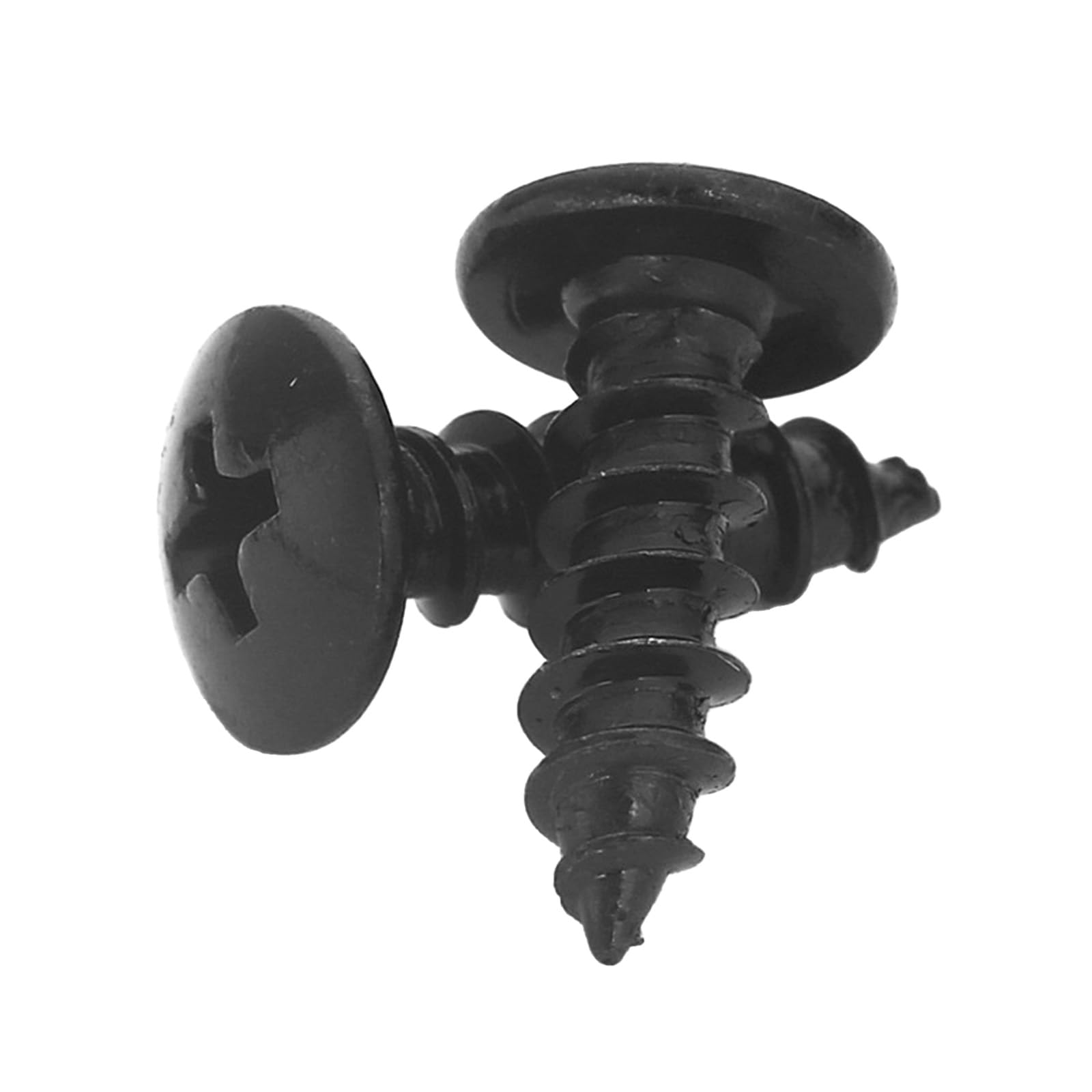 HAISHANG 20pcs Wood Screws M5x60mm Self-tapping Black Cross Round Head Carbon Steel Nails for Furniture,Woodworking,Machinery - Image 3