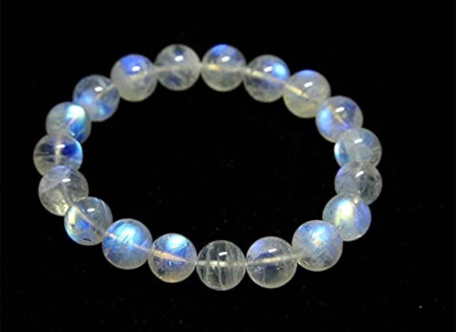 Bracelet en pierre de lune blanche 6mm le cadeau d'anniversaire idéal pour elle