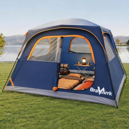Camping Tent for 6 Person, Family Cabin Tent with Rainfly