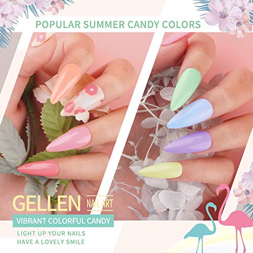 Kit de Gel Nail Polish con 16 Colores y Top Base Coat miniatura 4