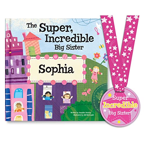 Super Incredible Big Sister (Twins) - Personalized Children's Book - I See Me! (Softcover)