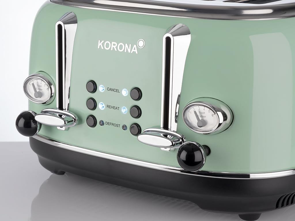 Korona 21060 Broodrooster 4 sneden | lange sleuf | instelbare